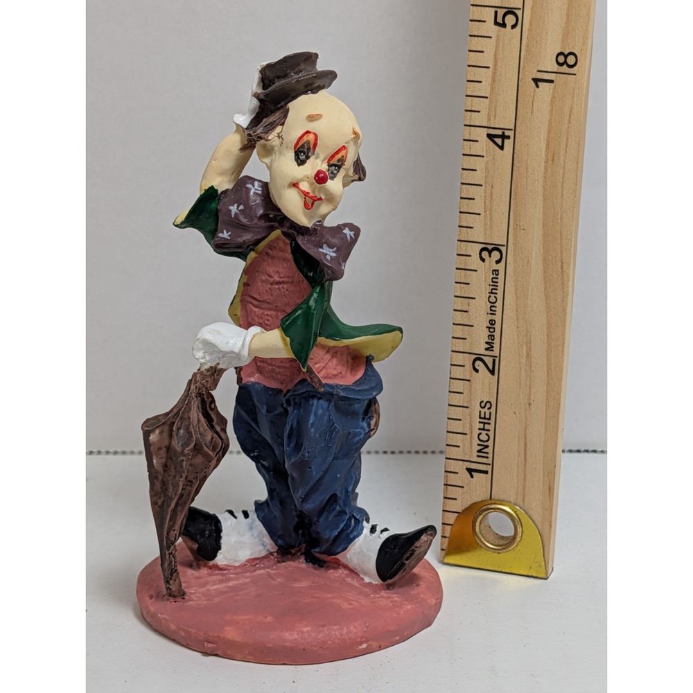 Circus Clown Collection by Leonardo Figurine Co Hobo with Umbrella NO STAND EUC